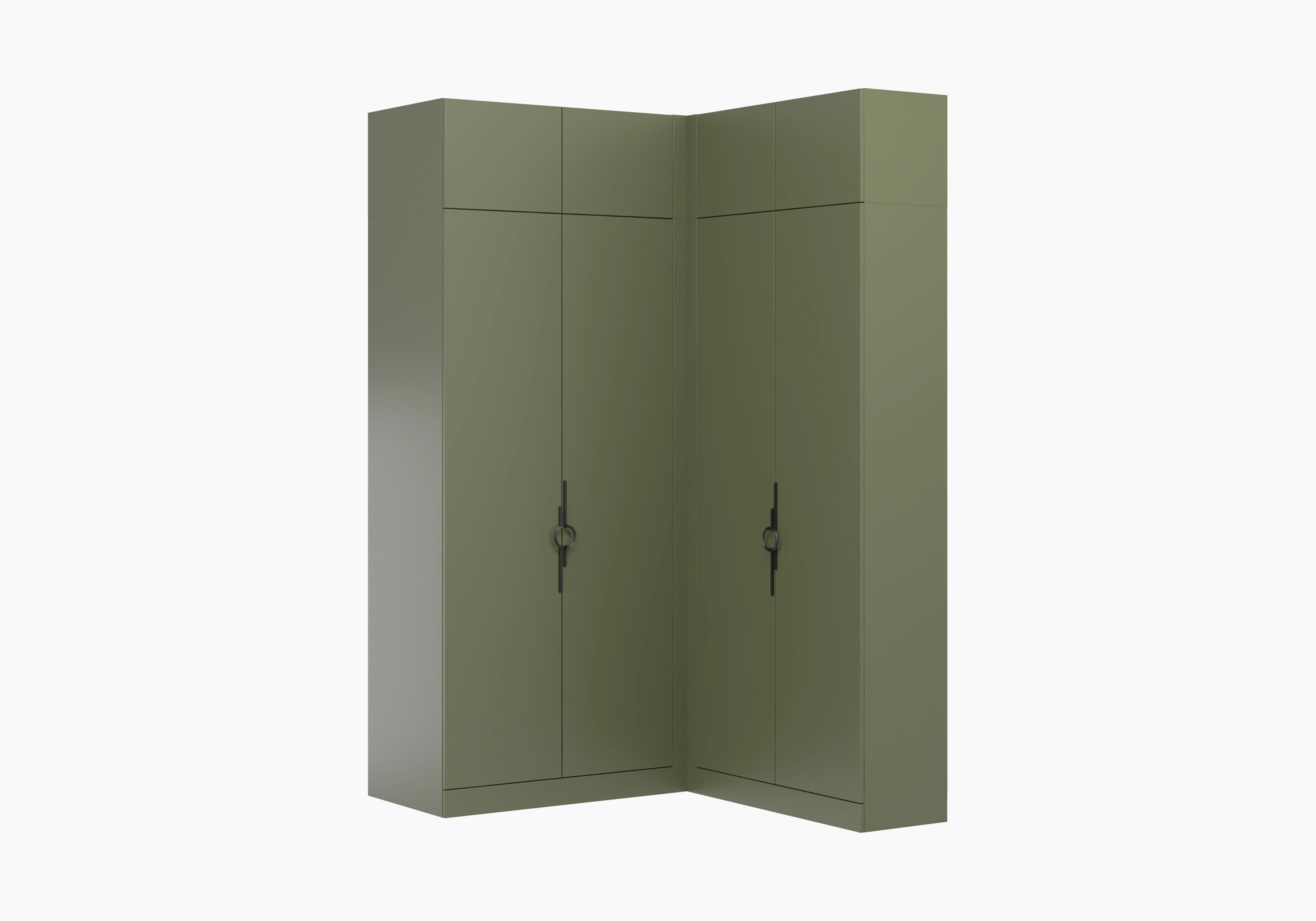 Угловой шкаф Элавия-2-400 с антресолью