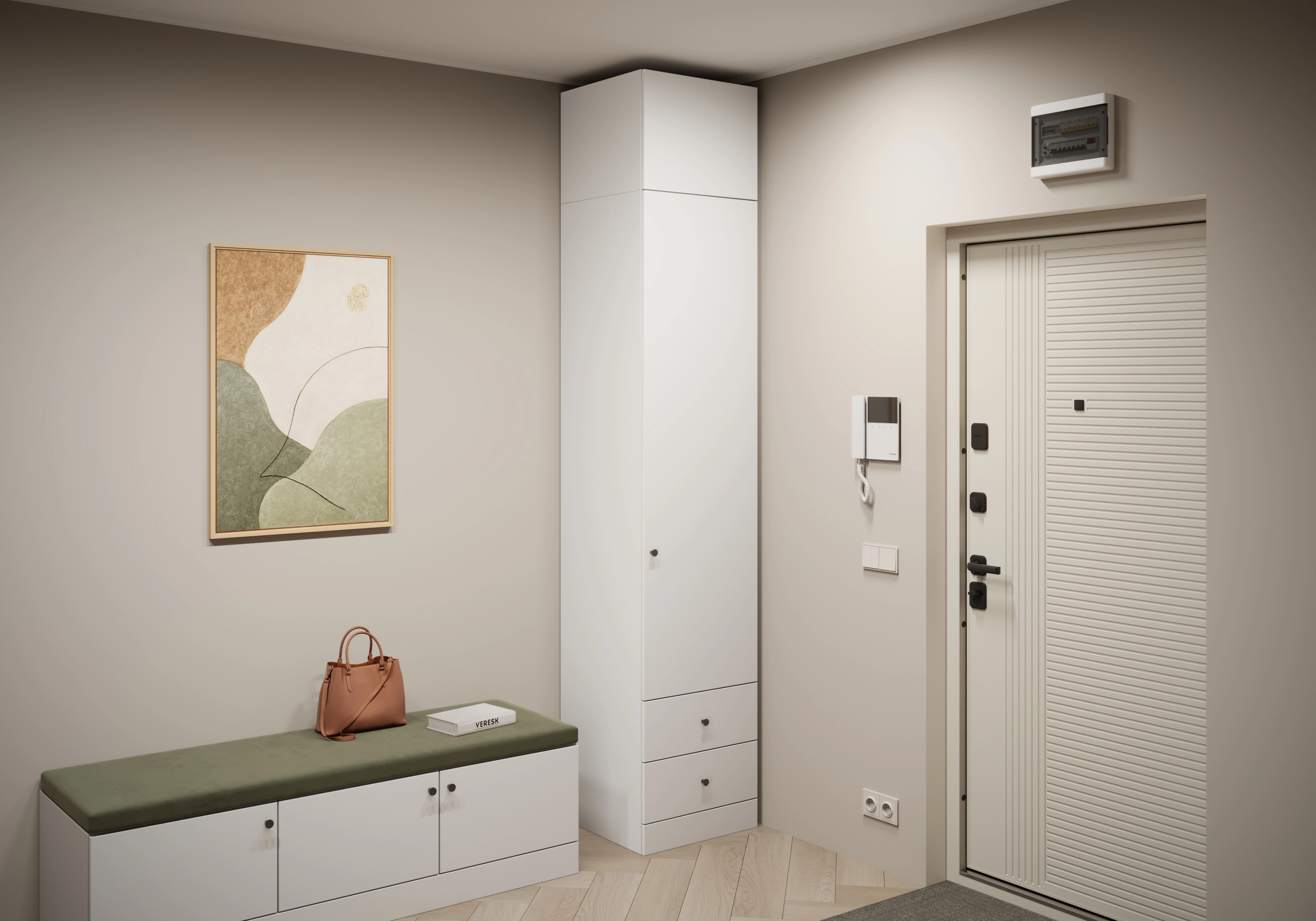 Распашной шкаф Капса-1.2 с антресолью