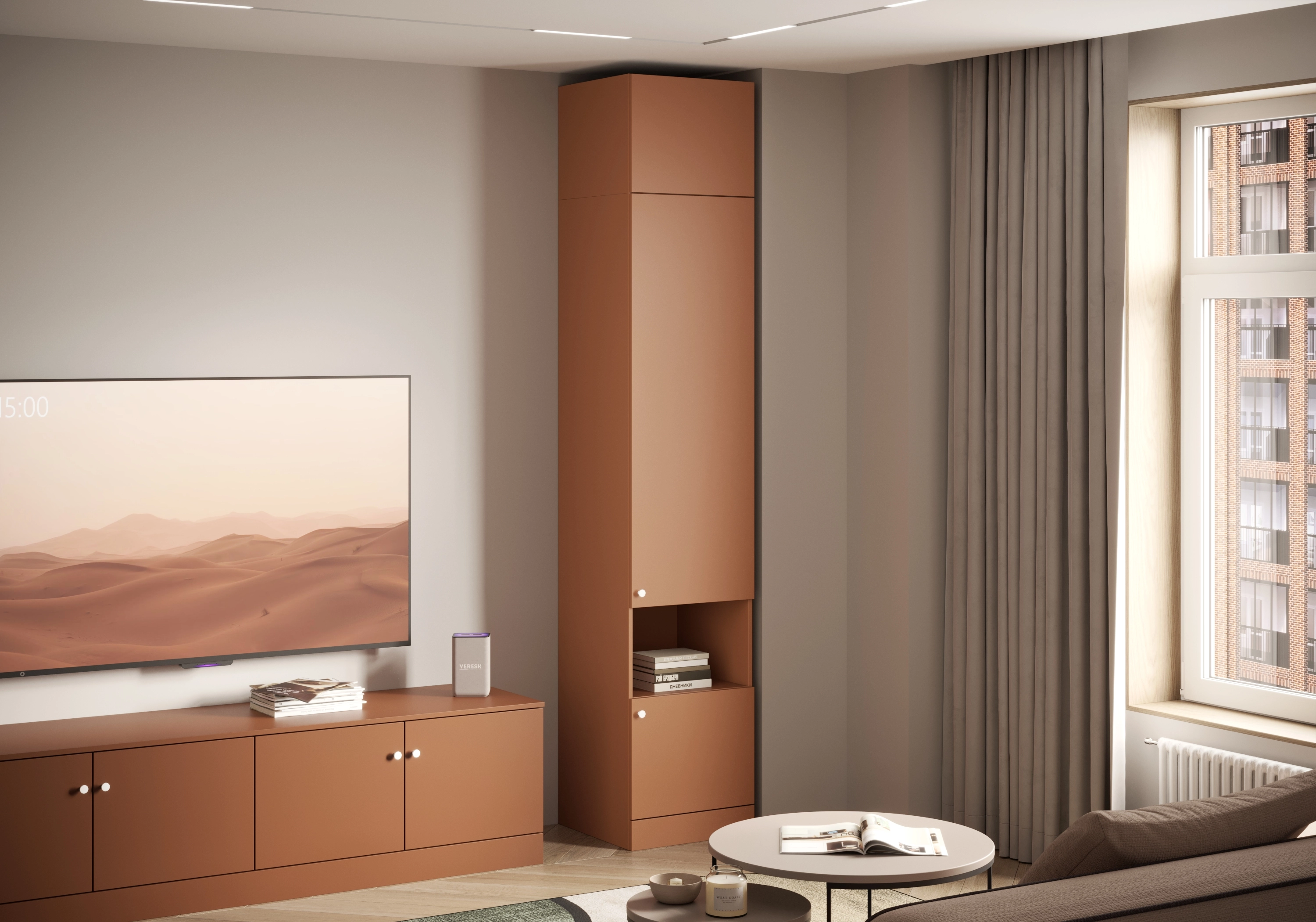 Распашной шкаф Капса-1.4 с антресолью